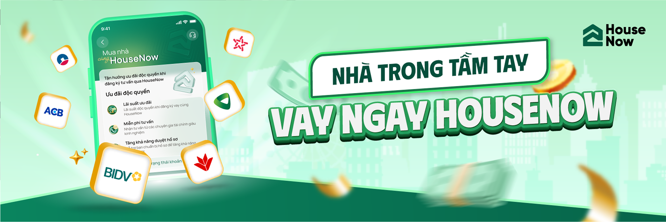 Hình ảnh banner vay của HouseNow